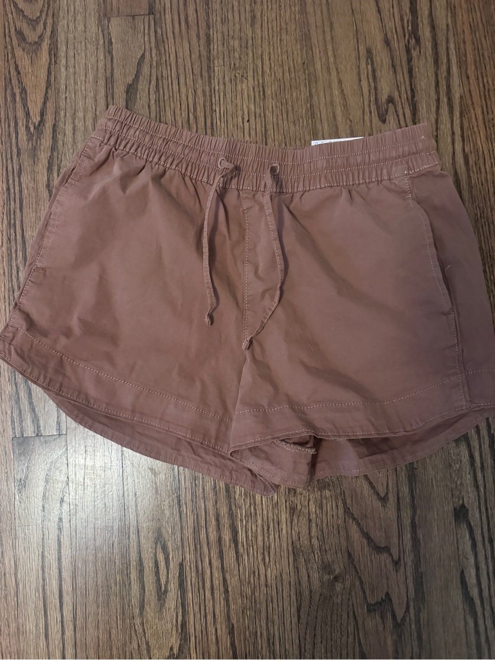 Women’s Everyday Drawstring Shorts — brown/orange brown